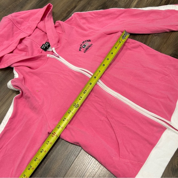 Ralph Lauren Pink and White Zip-Up Hoodie - Picture 5 of 6